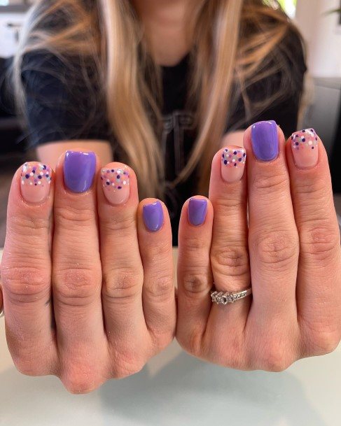 Girl With Stupendous Polka Dot Nails