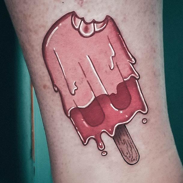 Girl With Stupendous Popsicle Tattoos