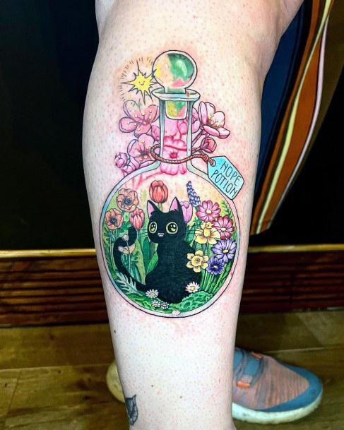Girl With Stupendous Potion Tattoos