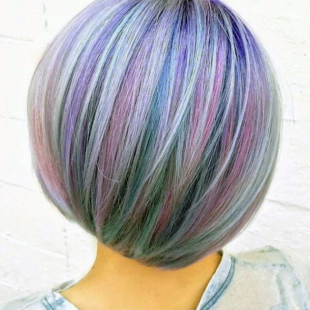 Girl With Stupendous Purple Hairstyles