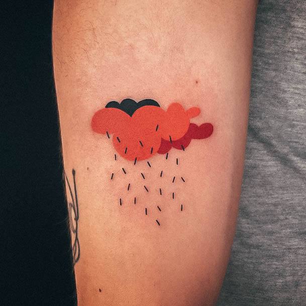 Girl With Stupendous Rain Tattoos