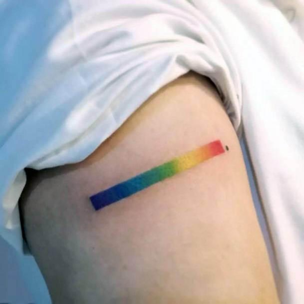 Girl With Stupendous Rainbow Tattoos