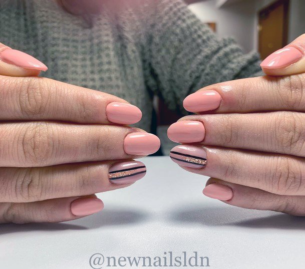 Girl With Stupendous Salmon Nails