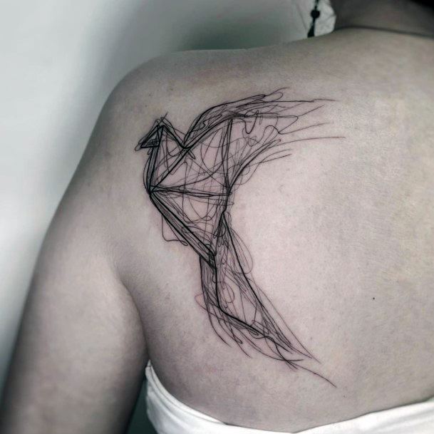 Girl With Stupendous Scribble Tattoos