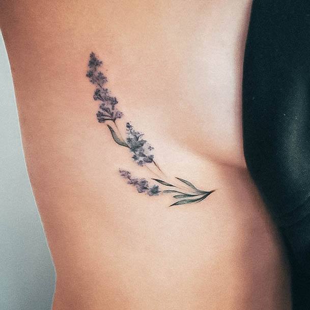 Girl With Stupendous Small Flower Tattoos