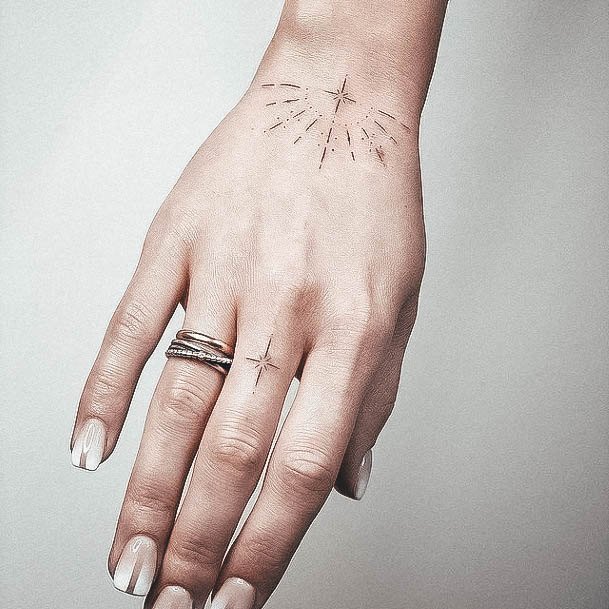 Girl With Stupendous Small Hand Tattoos