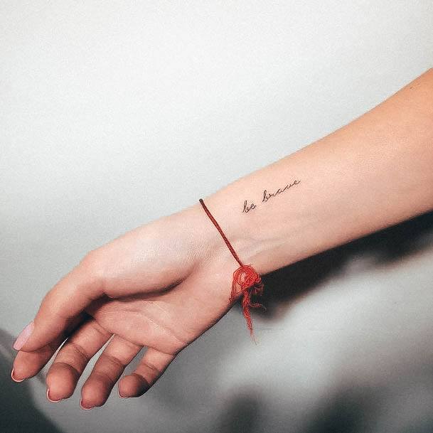 Girl With Stupendous Small Wrist Tattoos