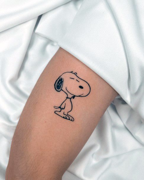 Girl With Stupendous Snoopy Tattoos