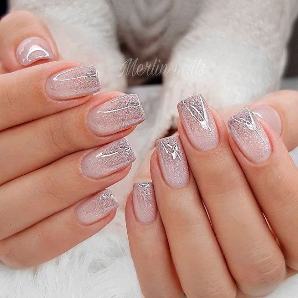 Girl With Stupendous Square Ombre Nails
