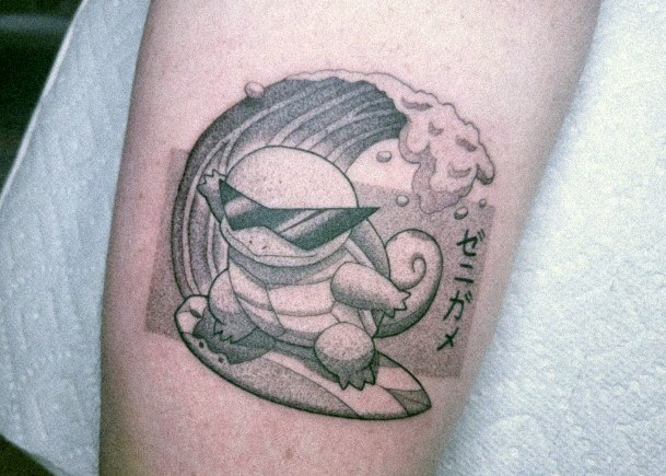 Girl With Stupendous Squirtle Tattoos