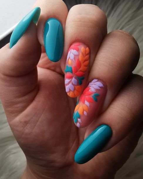 Girl With Stupendous Summer Matte Nails