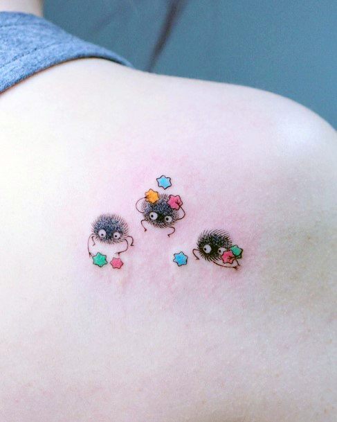 Girl With Stupendous Susuwatari Tattoos