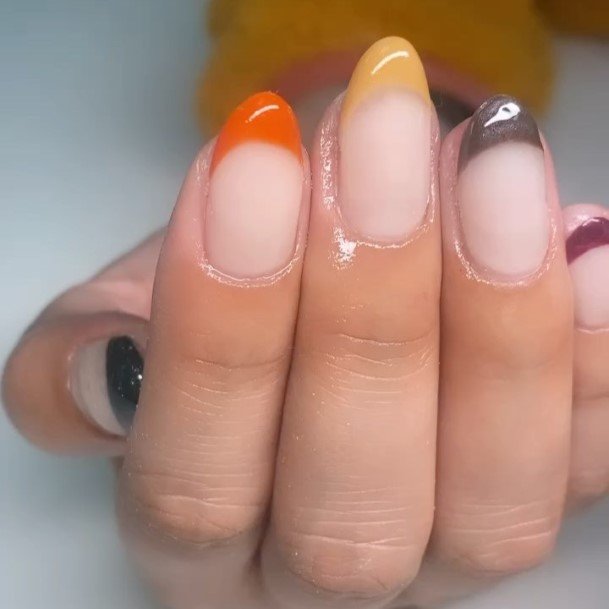 Girl With Stupendous Thanksgiving Nails