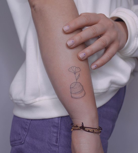 Girl With Stupendous Thimble Tattoos