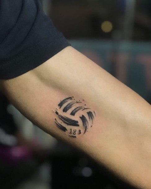 Girl With Stupendous Volleyball Tattoos