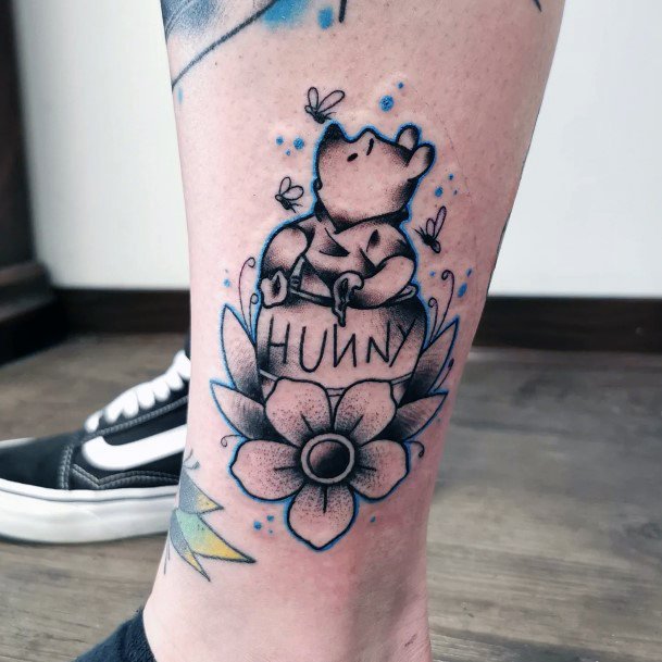 Girl With Stupendous Winnie The Pooh Tattoos