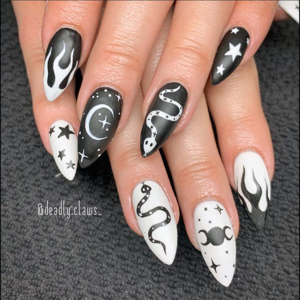 Girl With Stupendous Witch Nails