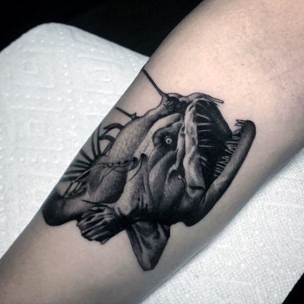 Girls Anglerfish Tattoo Ideas