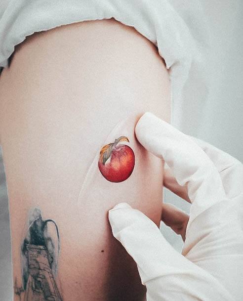 Girls Apple Tattoo Designs