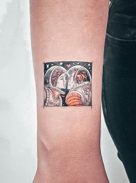 Girls Astronaut Tattoo Designs