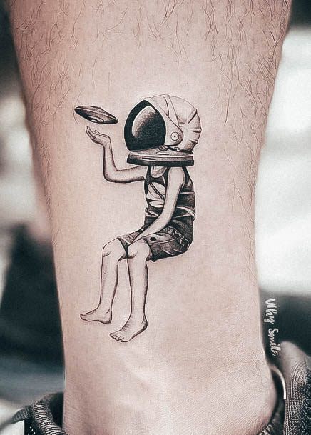 Girls Astronaut Tattoo Ideas