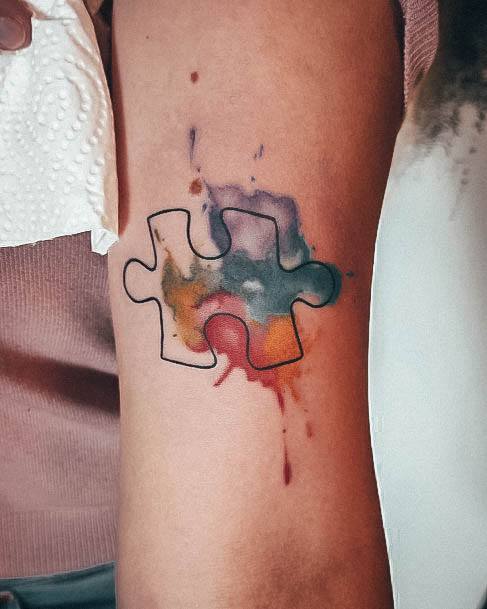 Girls Autism Tattoo Designs