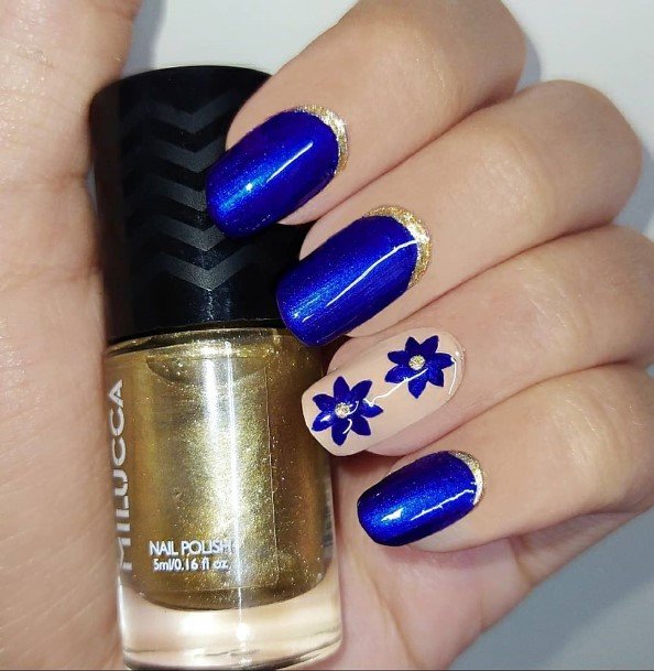 Girls Azure Nail Ideas