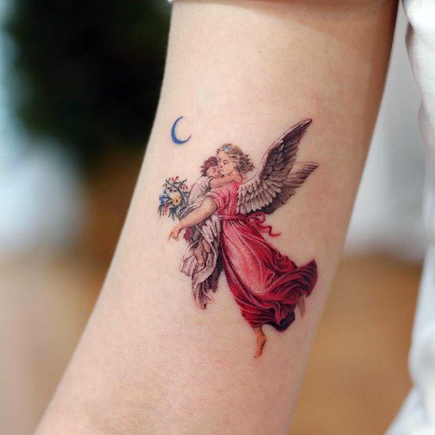 Girls Baby Angel Tattoo Designs