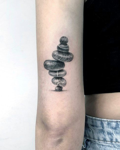 Girls Balance Tattoo Designs