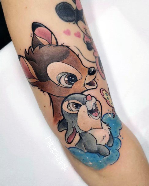 Girls Bambi Tattoo Ideas