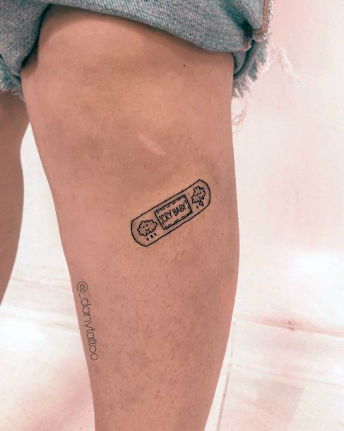 Girls Bandaid Tattoo Ideas