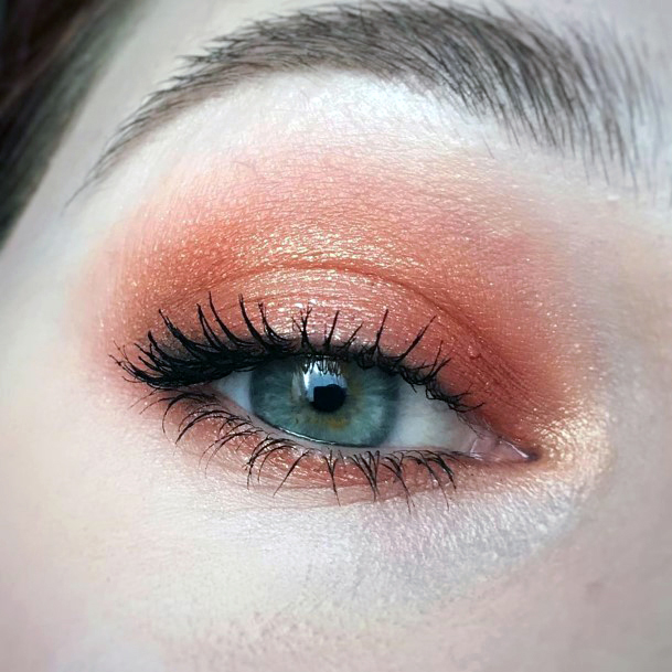 Girls Beaming Orange And Brown Eyeshadow Women