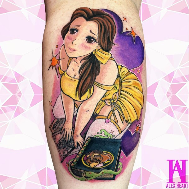 Girls Belle Tattoo Ideas