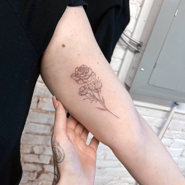 Girls Bicep Tattoo Designs