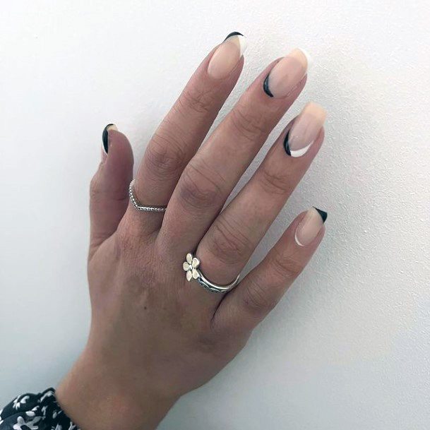 Girls Black Dress Nail Art Ideas