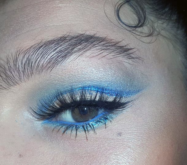 Girls Blue Eyeshadow Makeup Looks