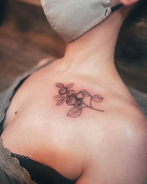 Girls Blueberry Ideas For Tattoos