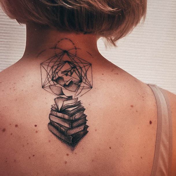 Girls Book Tattoo Art