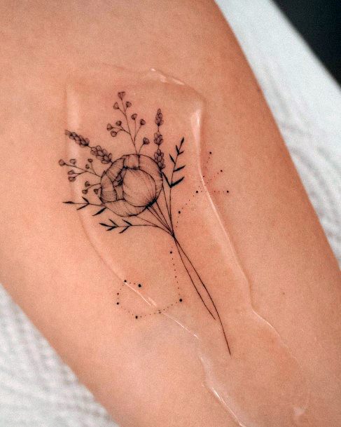 Girls Bouquet Tattoo Ideas