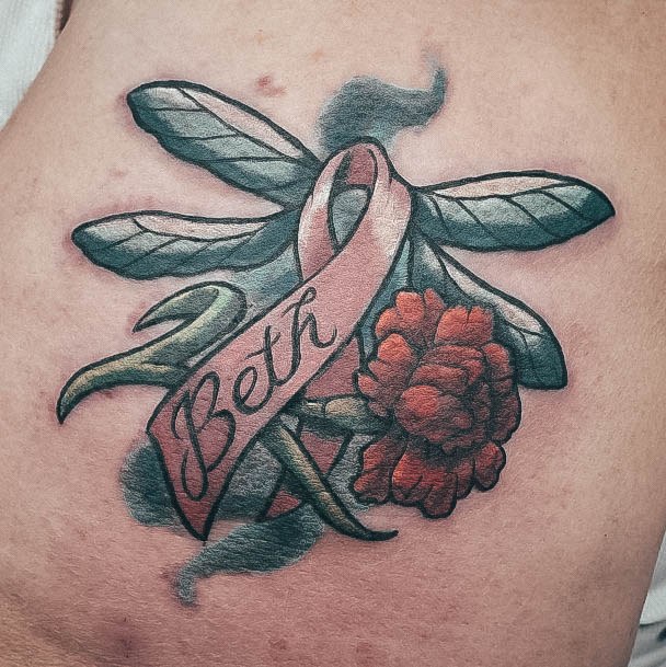 Girls Breast Cancer Tattoo Ideas