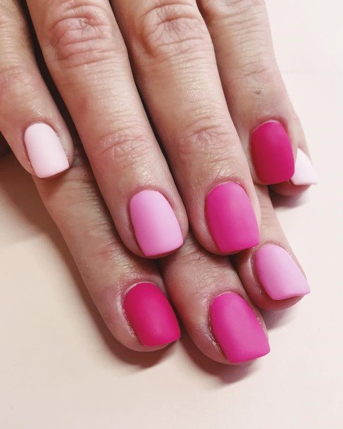 Girls Bright Pink Nail Designs