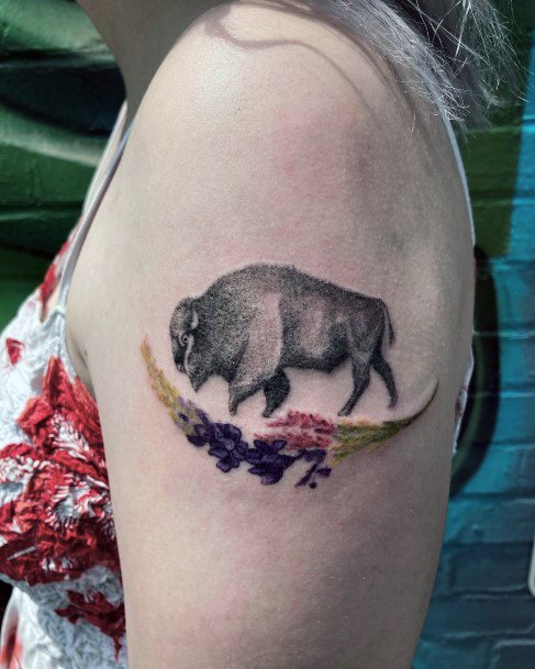 Girls Buffalo Tattoo Designs