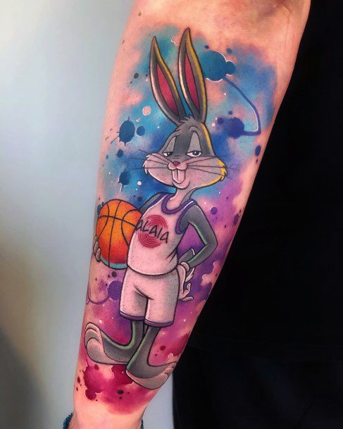 Girls Bugs Bunny Tattoo Designs