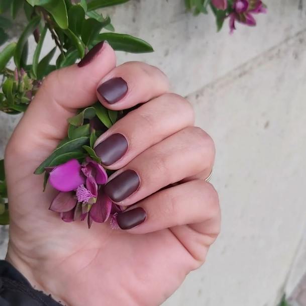 Girls Burgundy Nail Designs