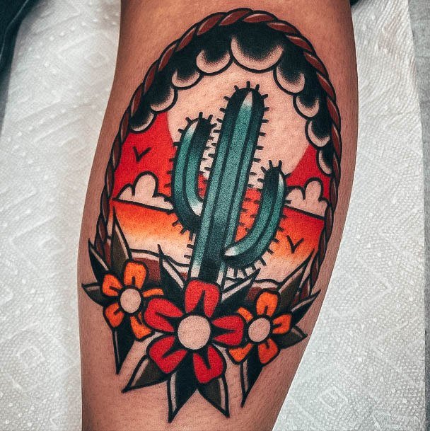 Girls Cactus Tattoo Ideas