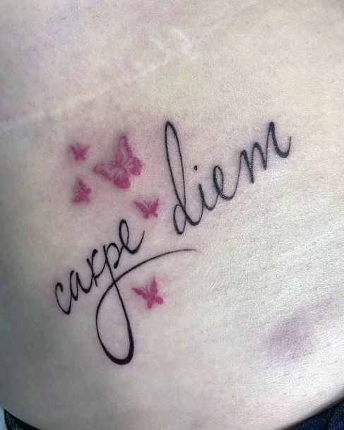 Girls Carpe Diem Tattoo Ideas