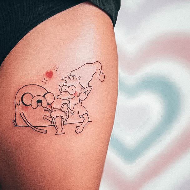 Girls Cartoon Tattoo Ideas