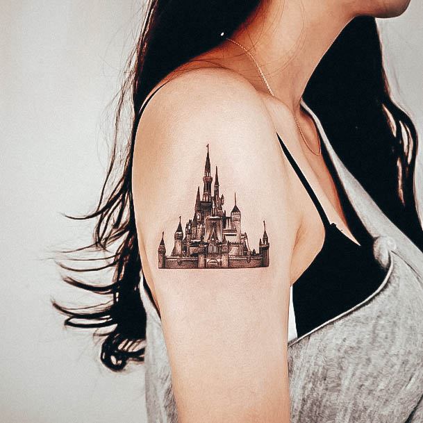 Girls Castle Tattoo Ideas