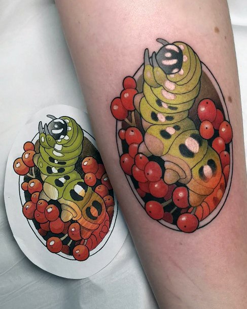 Girls Caterpillar Tattoo Ideas