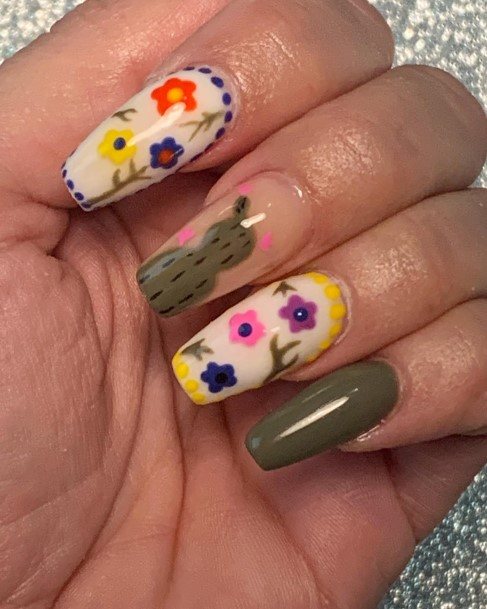 Girls Cinco De Mayo Nail Art Ideas